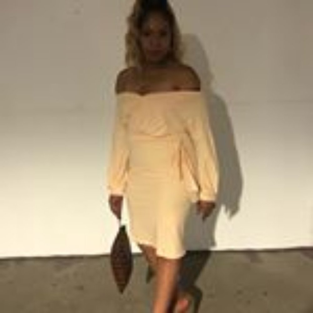 OVER THE SHOULDER DRESS